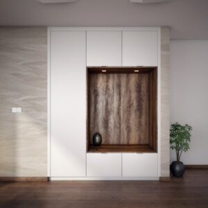 Vstavana skrina do chodby so sedenim